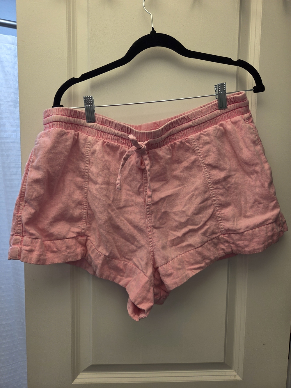 Universal Thread Target Pink Drawstring Pocket Athletic Shorts Womens Size L